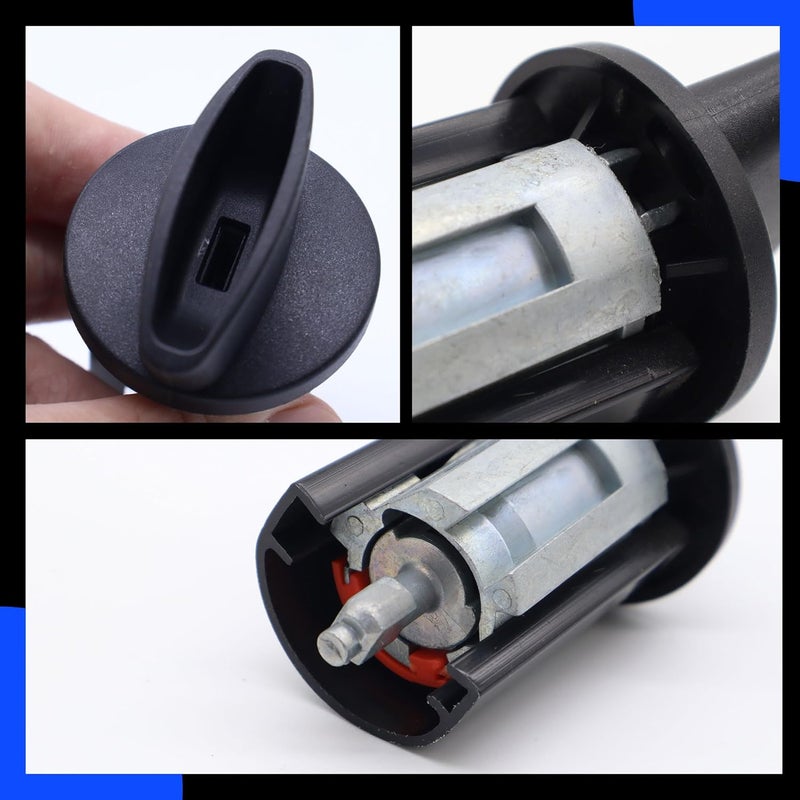 OXCANO Door Lock Cylinders & Ignition Switch Compatible with Ford F250/350 1997-2007, Excursion, Expedition, Explorer & More, Lincoln Blackwood, Navigator Replace# LC6177 + DL5885 X2 + 597638 (No chip) - Image 4